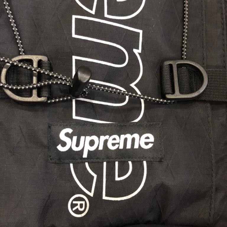 Supreme black backpack fw18 deals