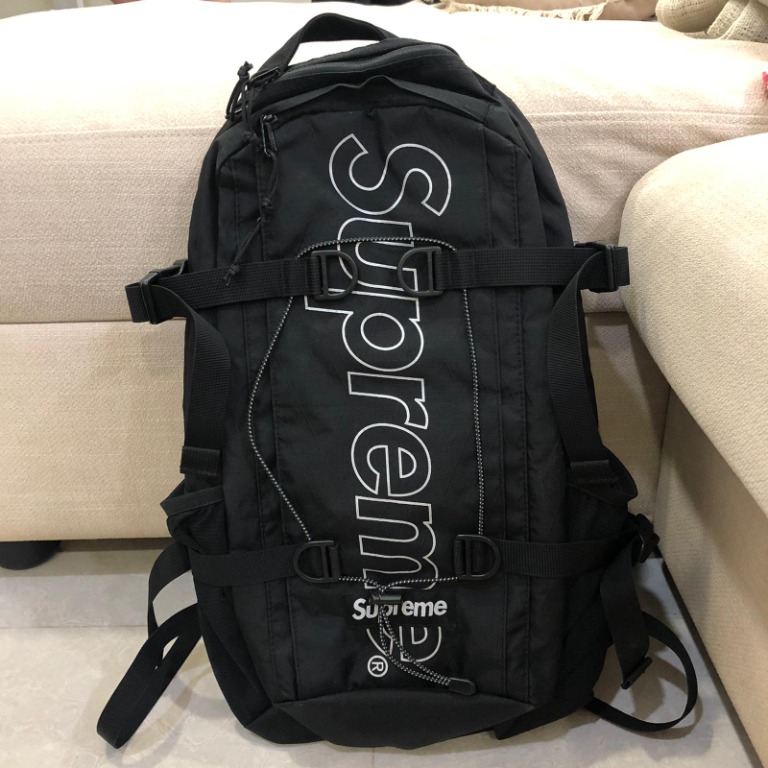 Black supreme backpack fw18 shop