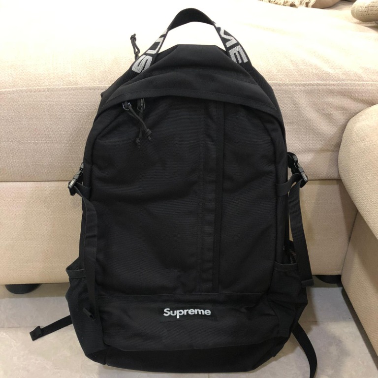 supreme backpack black ss18