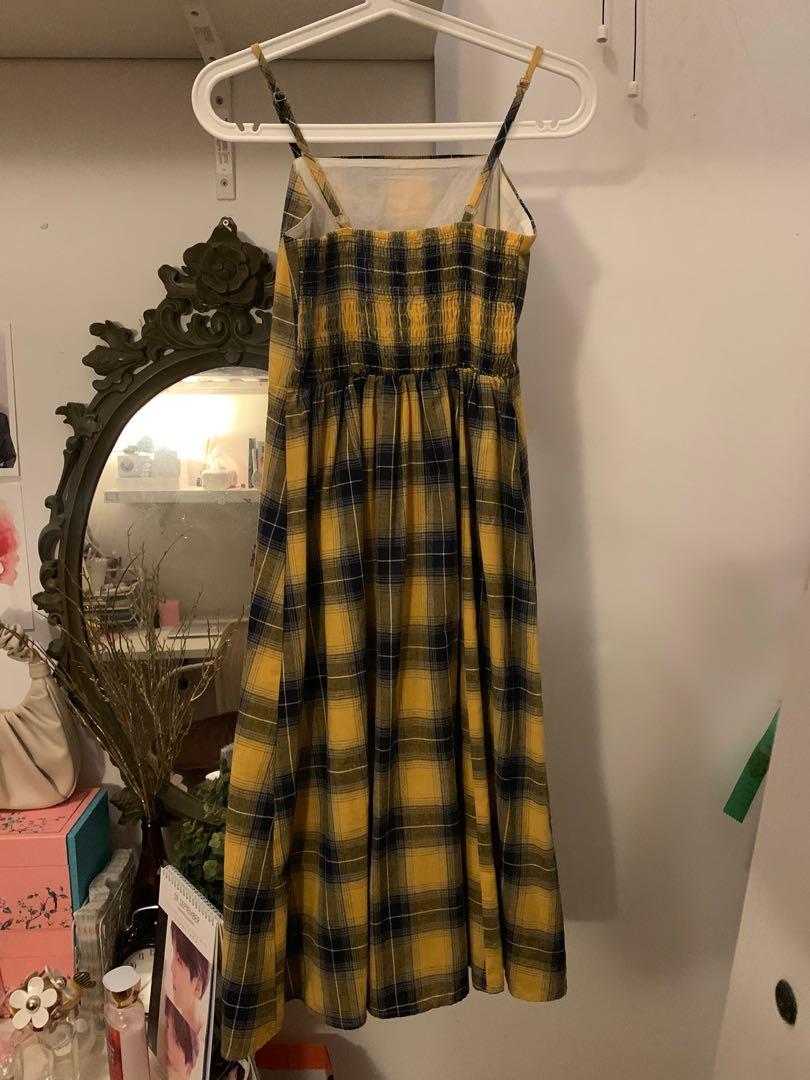 TEMT blue yellow long maxi dress, Women 