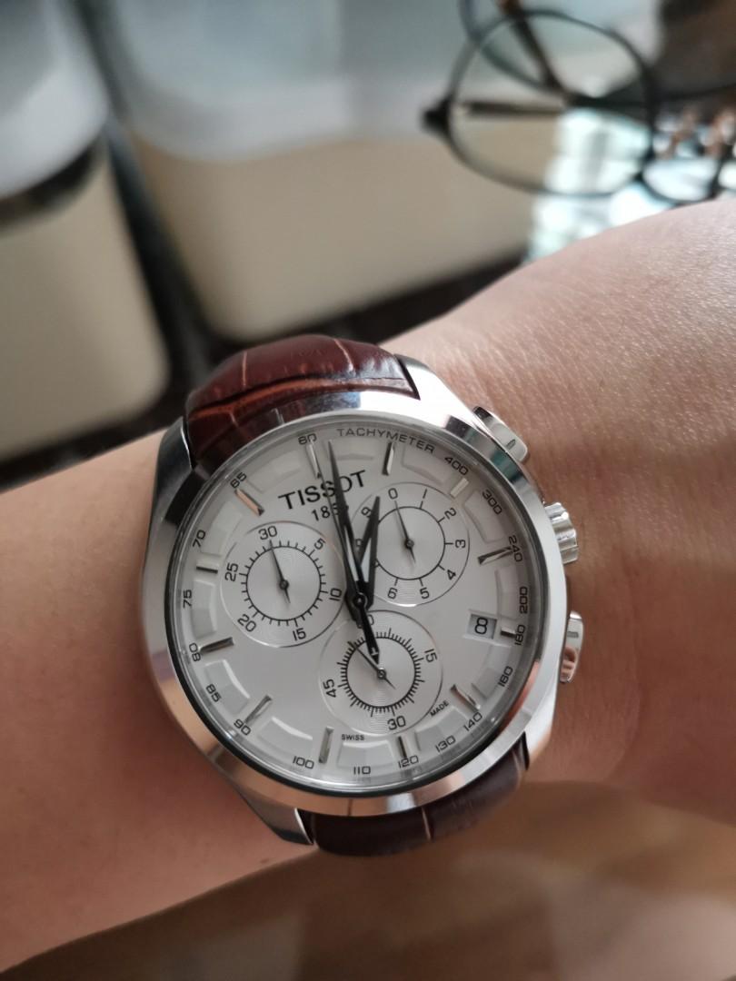 Tissot Couturier Chronograph, Men's Fashion, Watches & Accessories ...