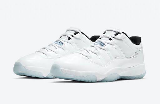 Jordan 11 low blue and white 2025
