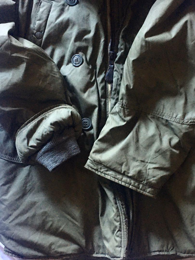 Parka N-3/B Vintage US Air Force - Taille M Kaki - Occasion Très Bon état, Doublure Mixte Coton