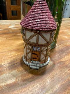 Vintage ceramic house design jar