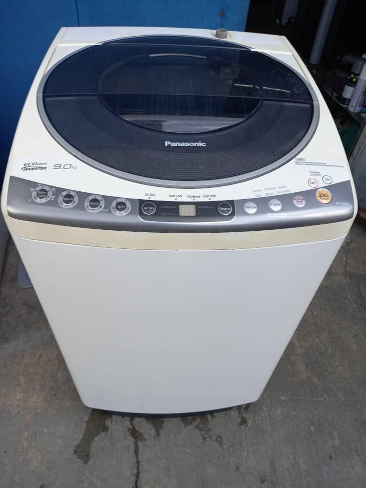 Washing Machine Automatically jenama Panasonic 9kg, TV & Home