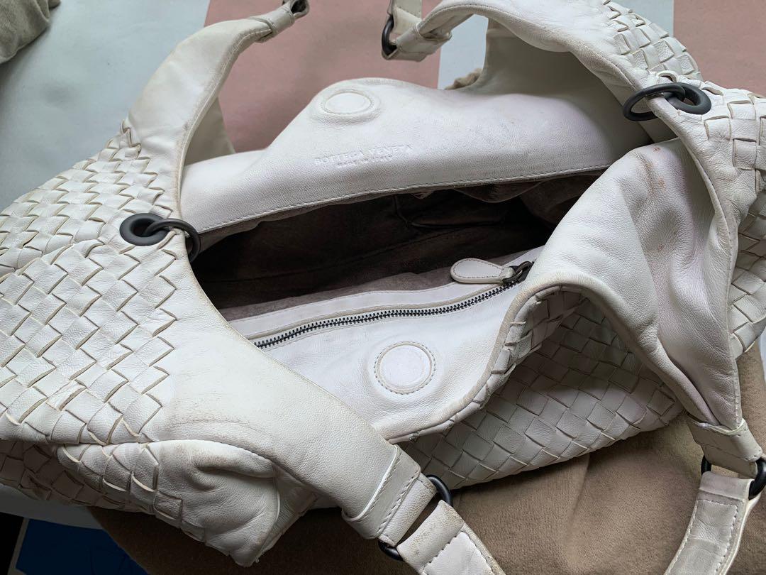 White used Bottega Veneta handbag Luxury Bags Wallets on Carousell