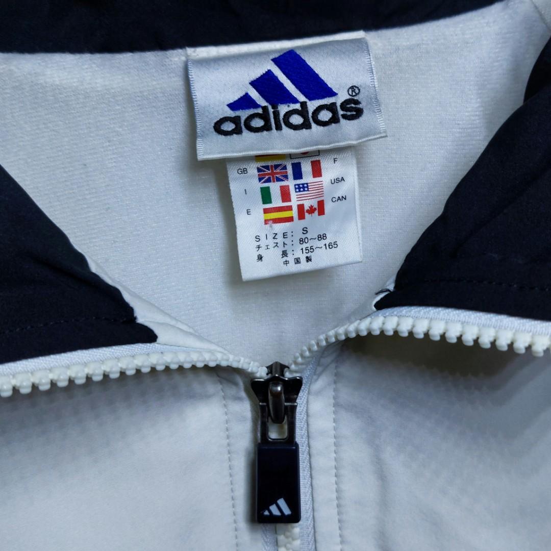 Adidas two tone windbreaker clearance