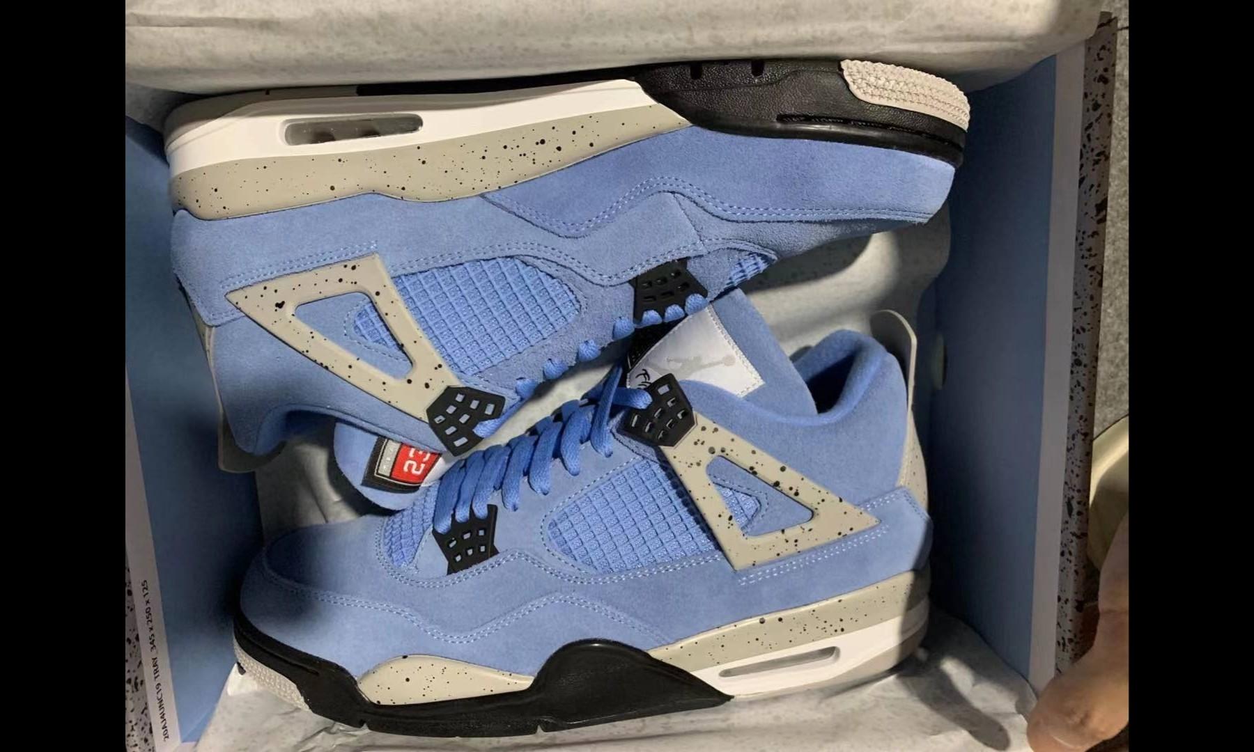 Air Jordan 4 University Blue UNC, Men's Fashion, Footwear, Sneakers on  Carousell