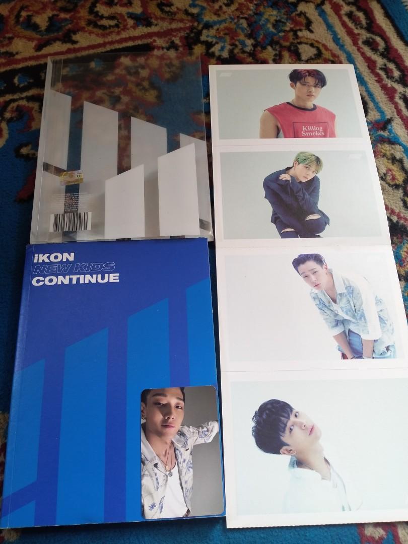 Album Ikon New Kids Continue Blue Ver Pc Bobby K Wave Di Carousell