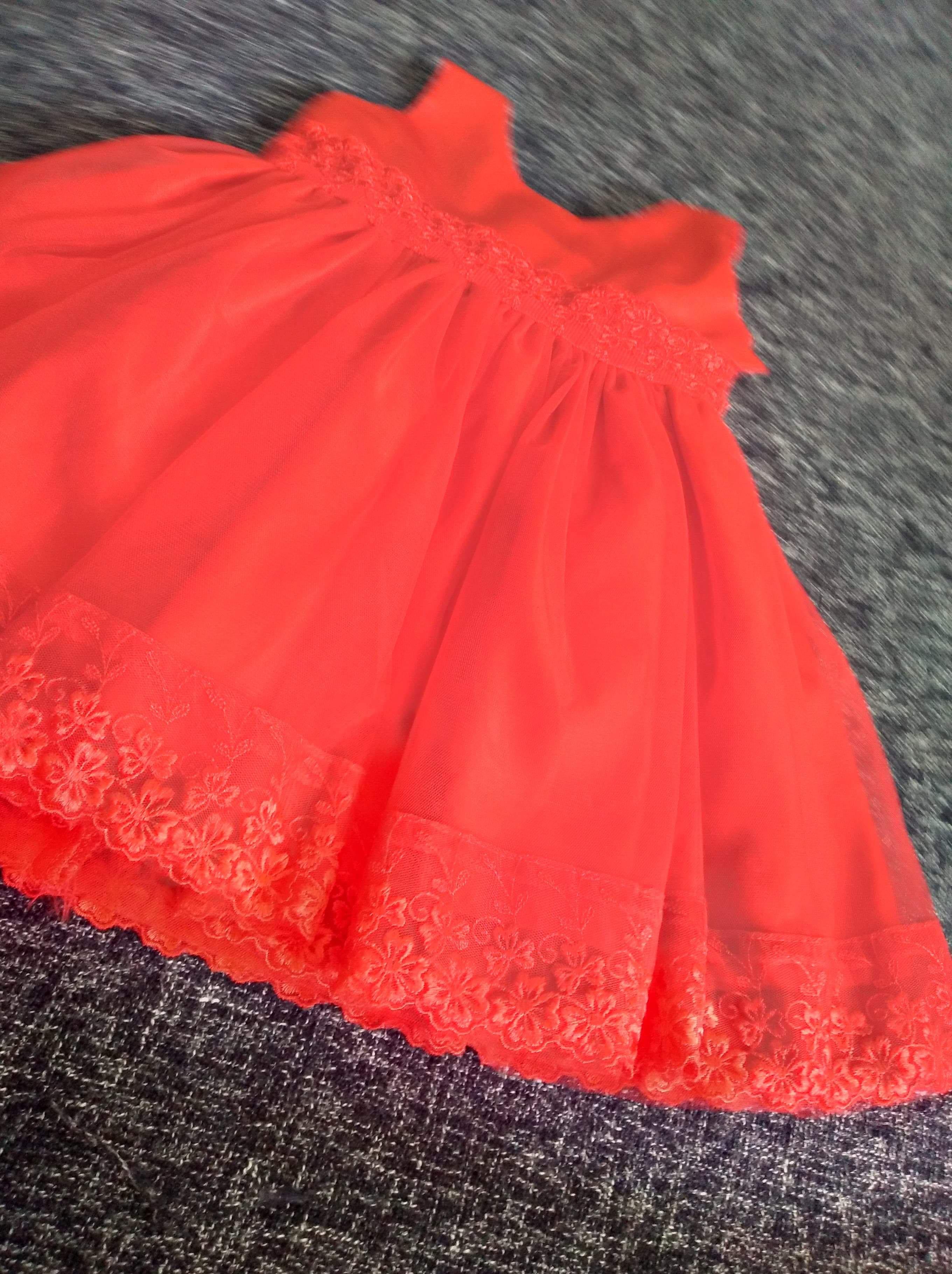 Red frock for 1 year baby girl outlet
