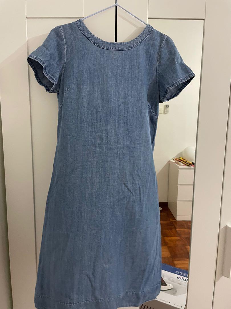 Banana republic denim shift dress 