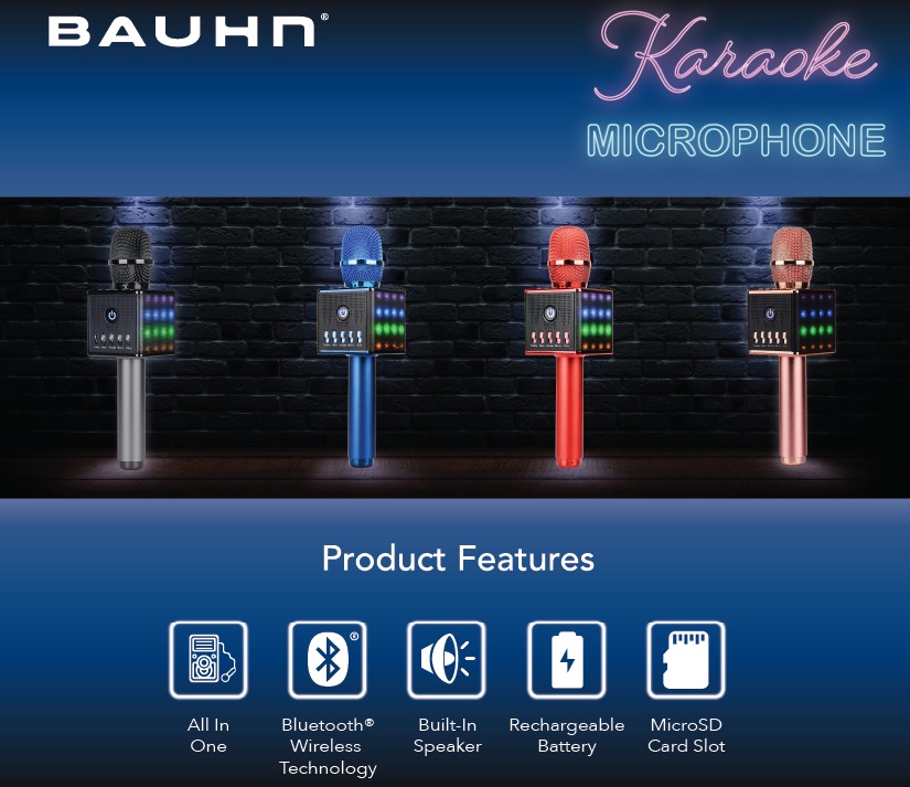 Bauhn karaoke store microphone