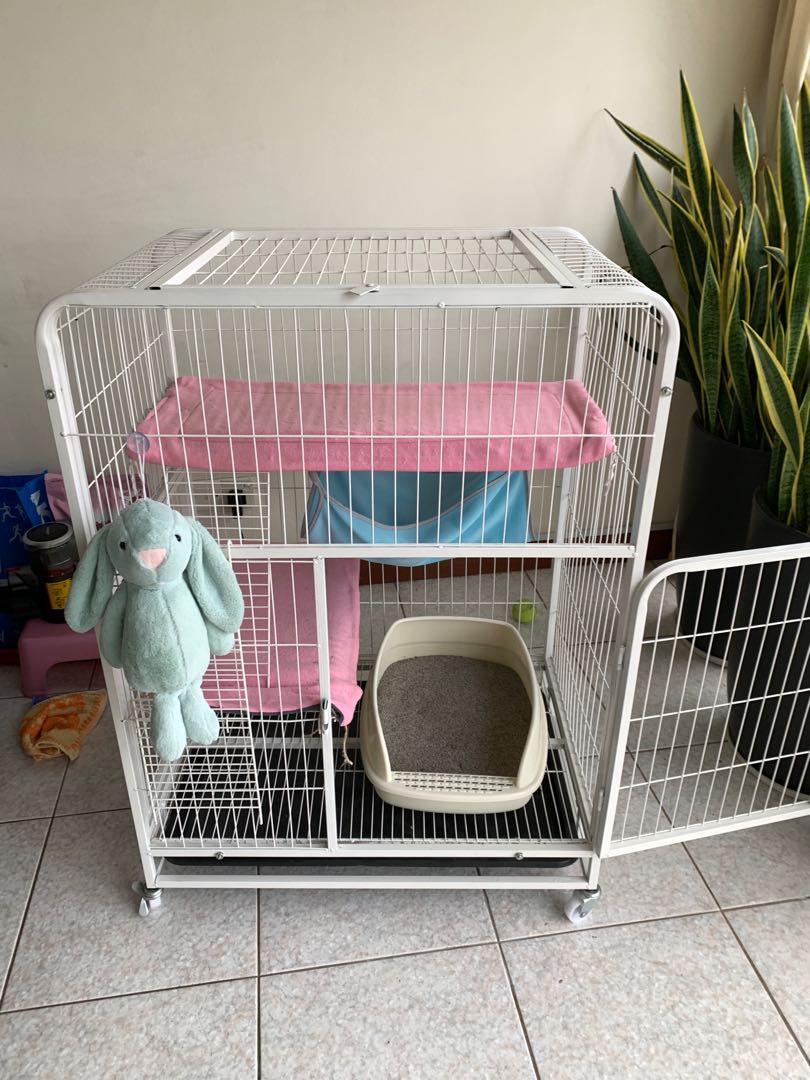 Cat Cage (used), Pet Supplies, Homes & Other Pet Accessories on Carousell