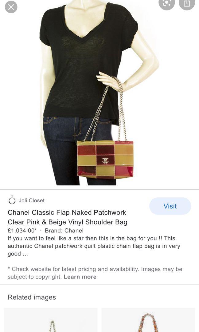 Chanel Vinyl Naked Classic Flap Bag