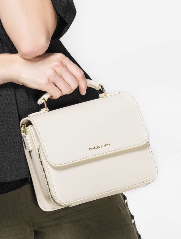 Charles & keith deals front flap sling bag