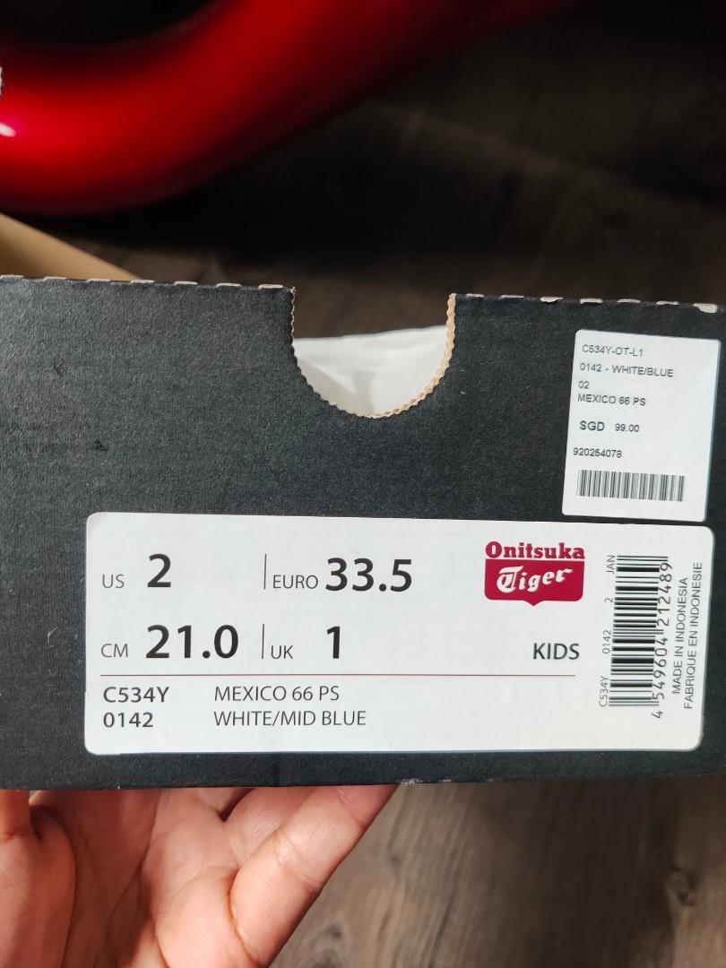 Classic Onitsuka Tiger shoes (Category: Babies & Kids Fashion) located in Singapore. Submitted by sumijelly (Listing ID 1086557852, Image 1). Description: a little bit dirty but still look new, as shown in the soles. hardly worn. not for fussy..