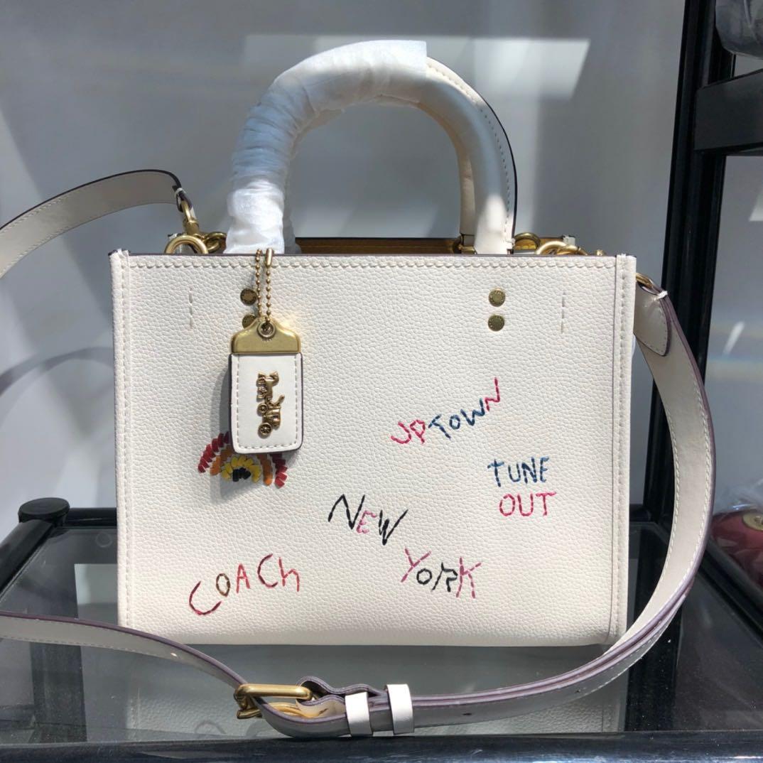 Coach Rogue 25 White Bag