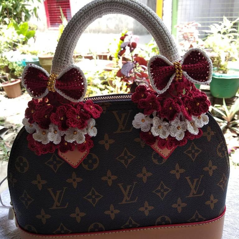 Crochet bag handle cover discount