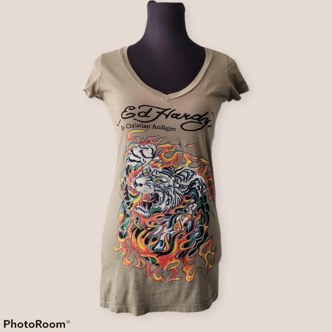Ed Hardy by Christian Audigier V Neck T Shirt