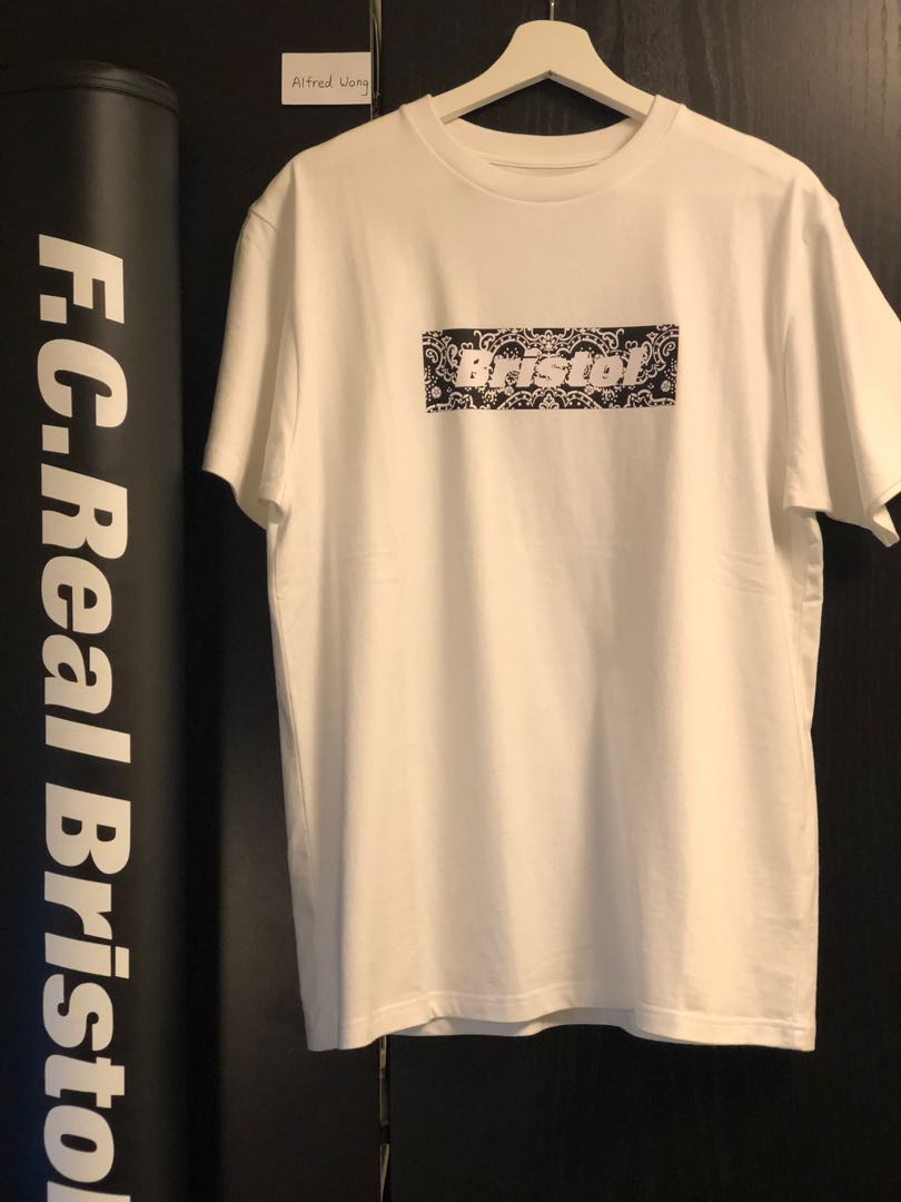 F.C.Real Bristol バンダナ BOX LOGO TEE 白 - speedlb.com