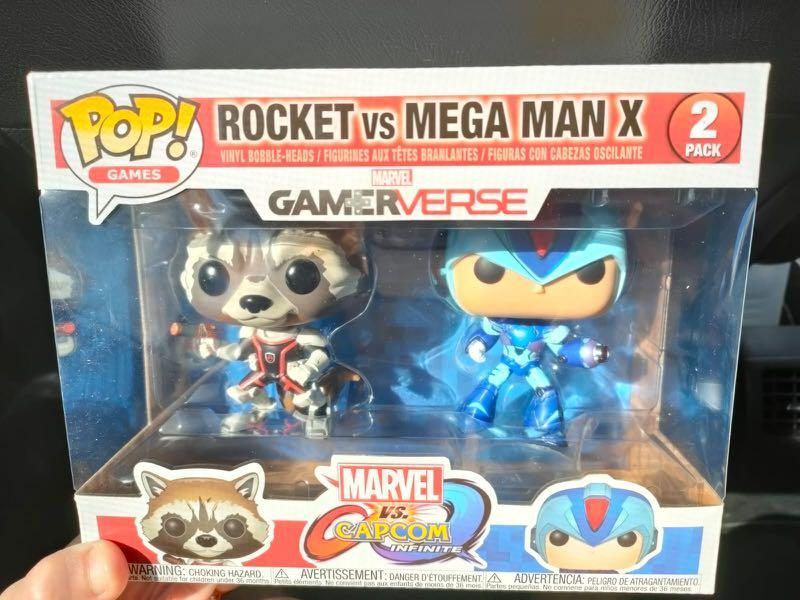 Funko Pop Rocket VS Megaman X Marvel vs Capcom