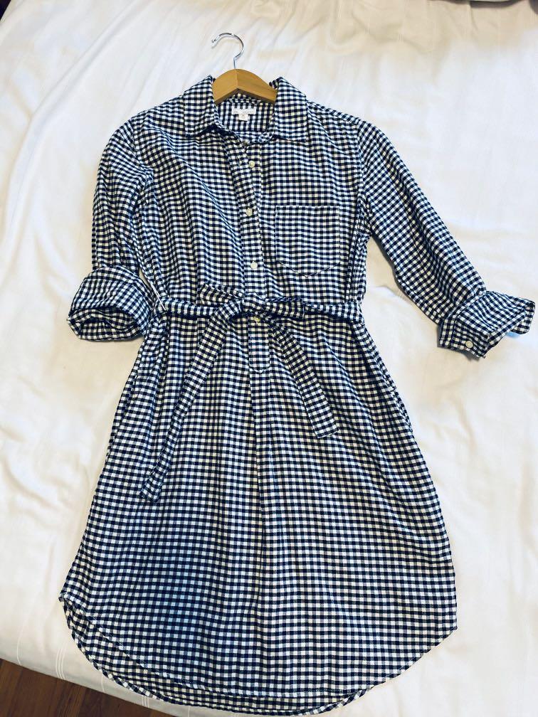 Gap gingham clearance dress