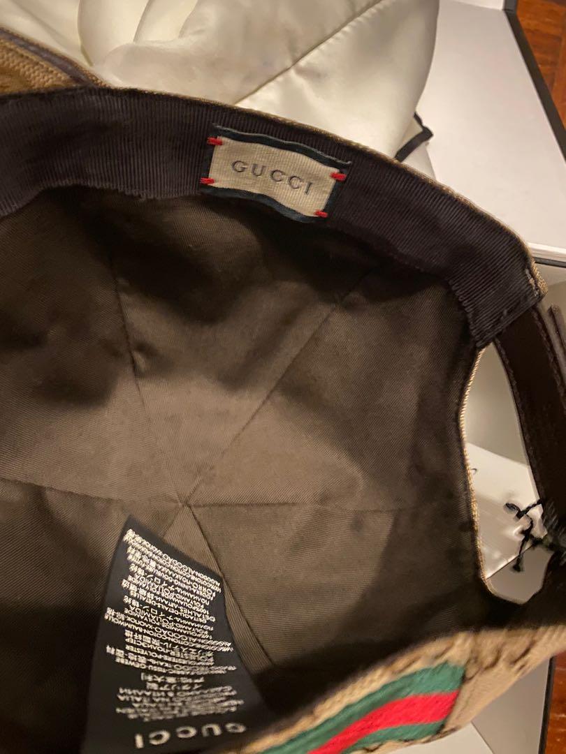 Gucci baseball hat original GG canvas Men s Fashion Watches