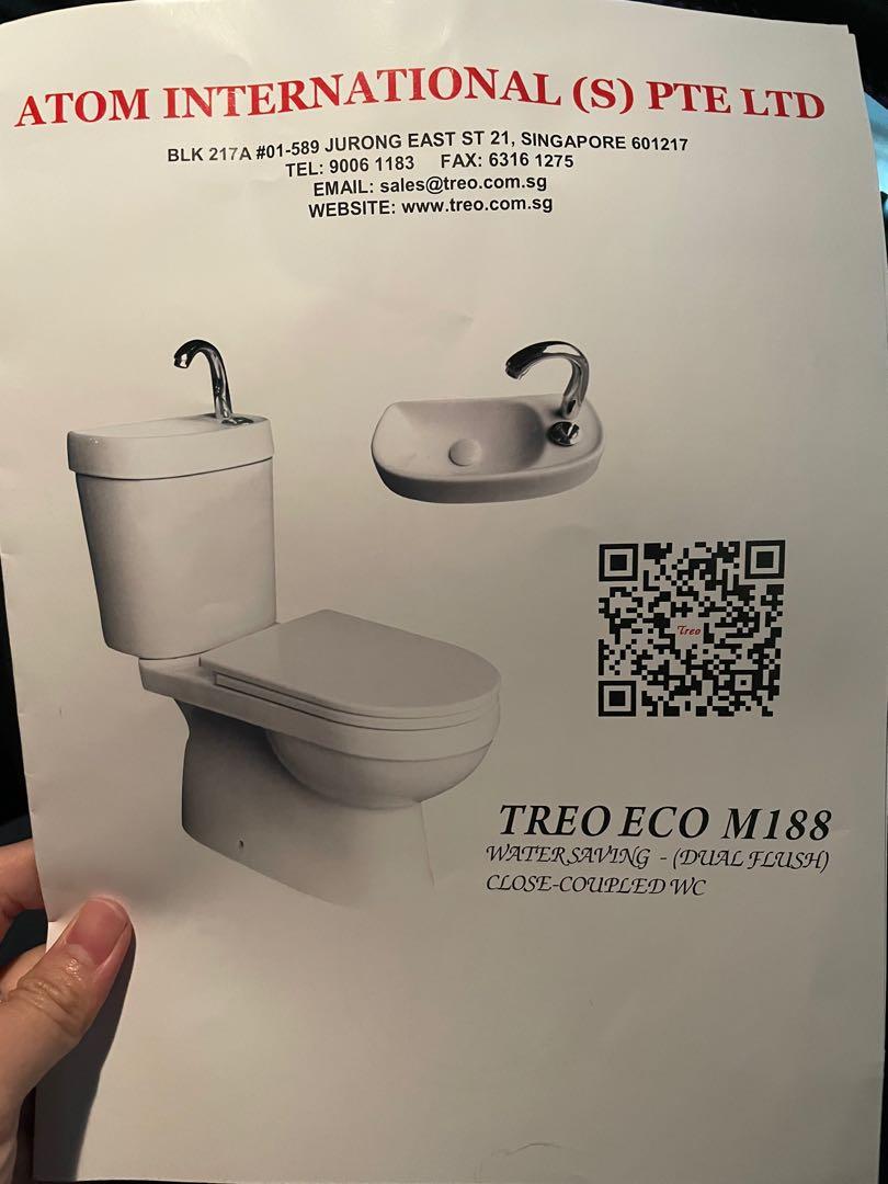 HDB Toilet Bowl (Treo Eco M188), Furniture & Home Living, Bathroom