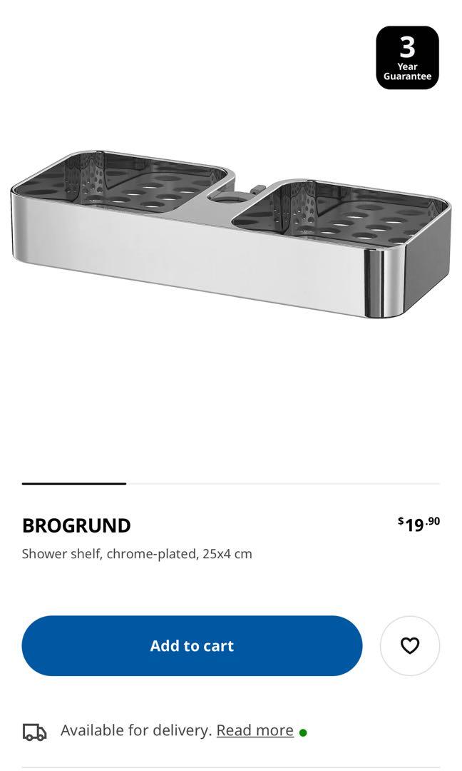 IKEA Brogrund Shower Shelf, Furniture & Home Living, Furniture, Shelves