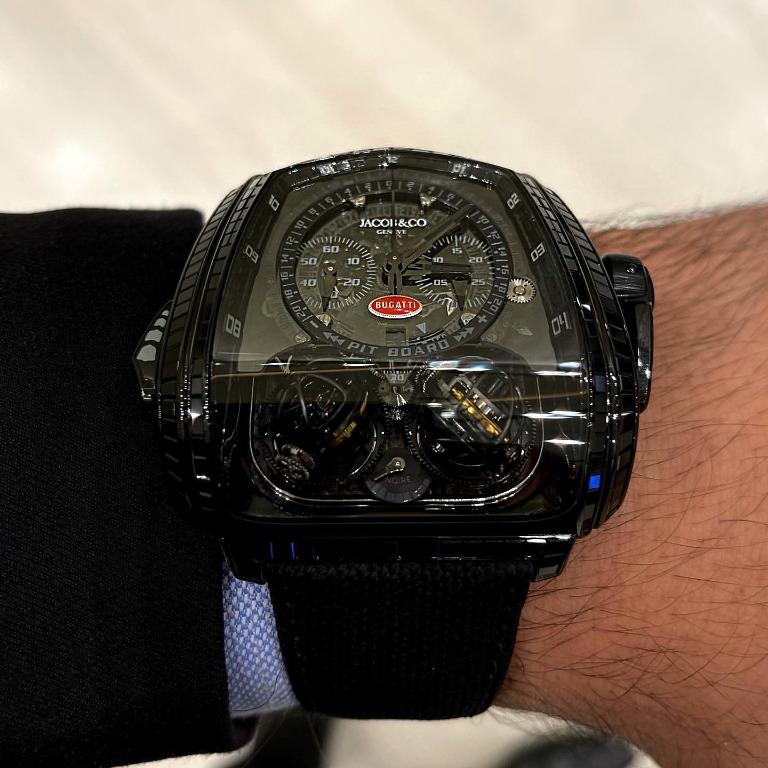 Jacob Co. NEW Twin Turbo Furious Bugatti La Montre Noire