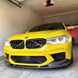 M5 G30 BODYKIT BMW 5 SERIES 18-21 CONVERT FRONT BUMPER REAR DIFFUSER SIDE SKIRT EXHAUST TIPS BOOT LIP FENDER BONNET KIDNEY GRILL FULL KIT 520 530 540 545 2018 2019 2020 2021 MSPORT EMBLEM LOGO