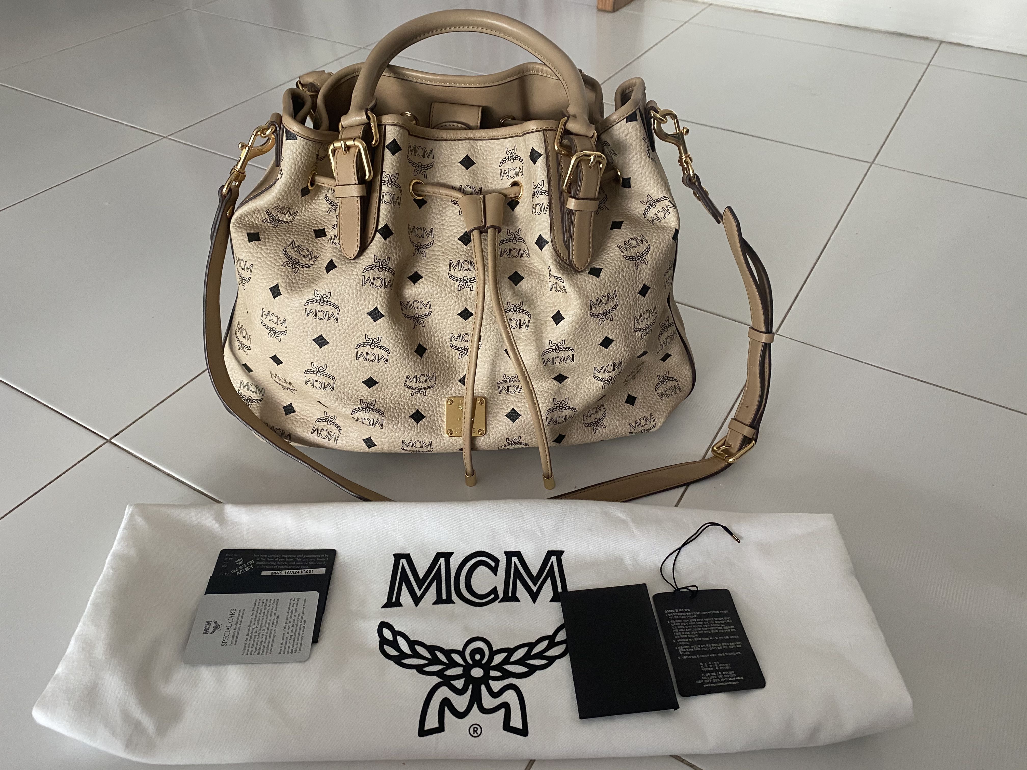Mcm 2024 beige bag