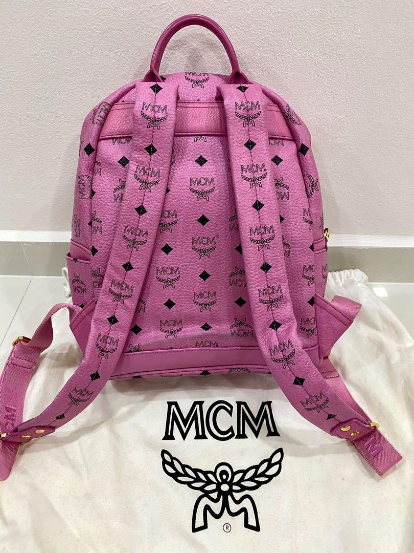 MCM Dual Stark Visetos Backpack pink