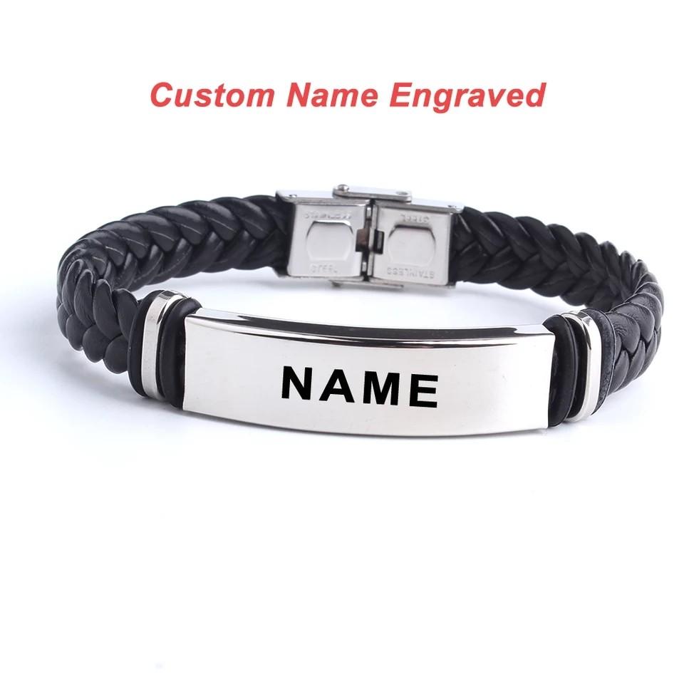 Custom stainless clearance steel bracelet