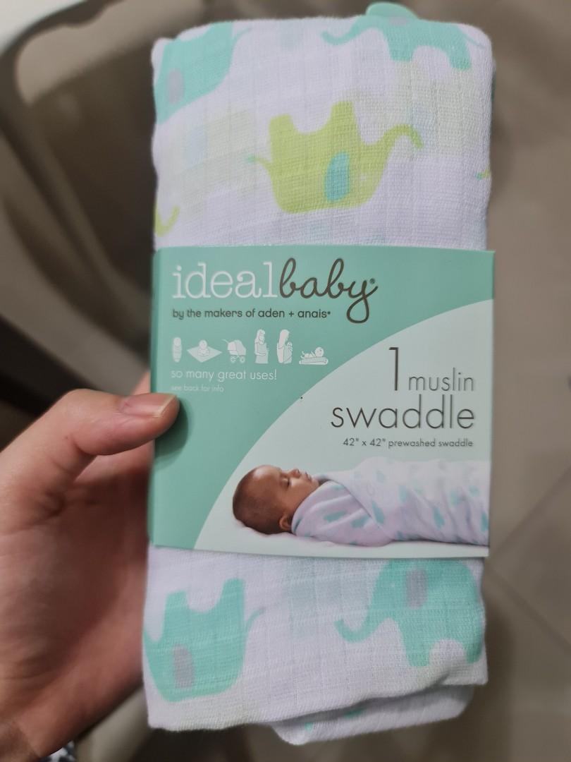 Muslin swaddle Ideal Baby Aden Anais Babies Kids Bathing Changing Diapers Baby Wipes on Carousell