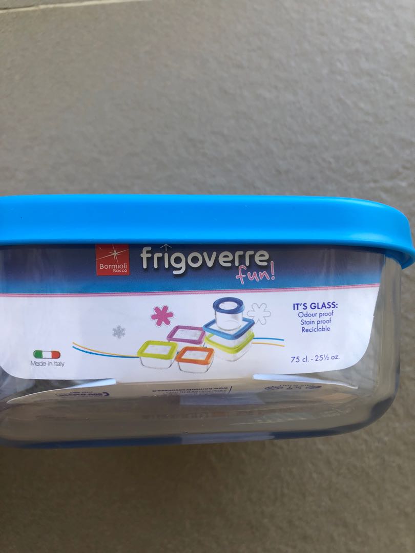 New Frigoverre Glass food storage container box , Furniture & Home