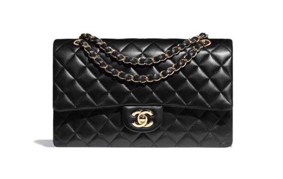 gold and black chanel bag