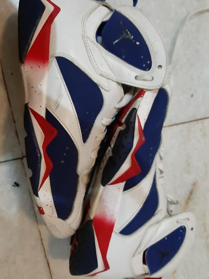 Nike air jordan 7 retro olympic alternate, Fesyen Pria, Sepatu , Sneakers  di Carousell