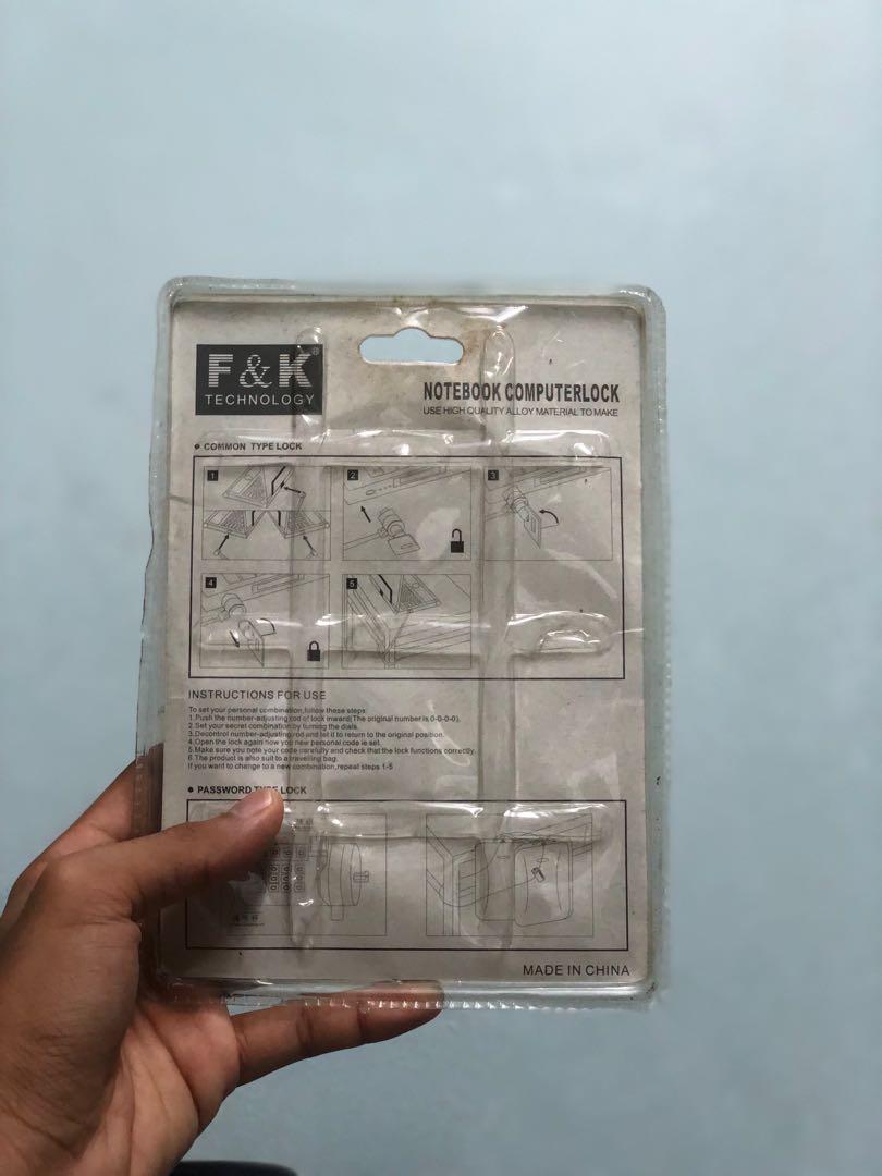 NoteBook Computer Lock (Category: Computer Parts) located in Ampang. Submitted by insanbiasa99 (Listing ID 1086702394, Image 2). Description: ** NoteBook Computer Lock** • New Old Stock > COD: Ampang >Whatsapp: 011-16680678.
