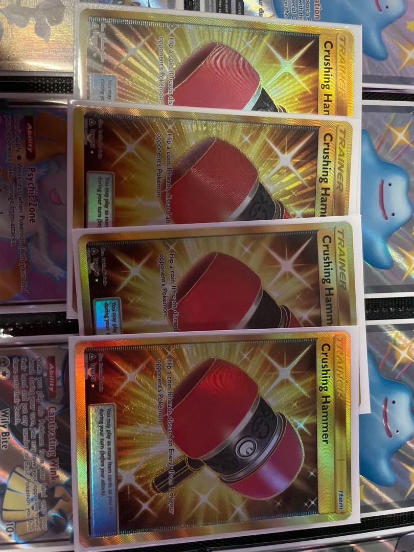 Pokémon crushing hammer secret rare, Hobbies & Toys, Toys & Games on