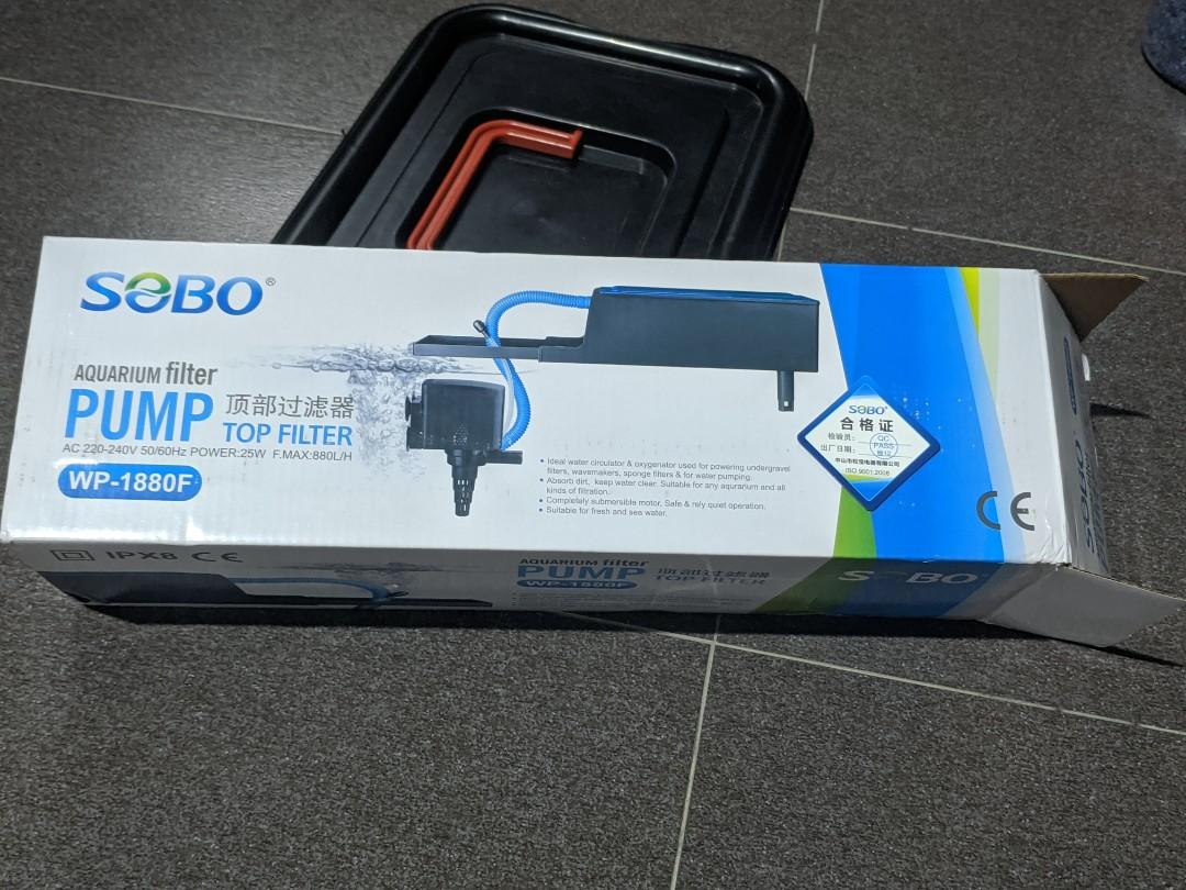 PRICE DROP !! SOBO TOP FILTER WP1880F FULL SET WITH FILTER, Pet