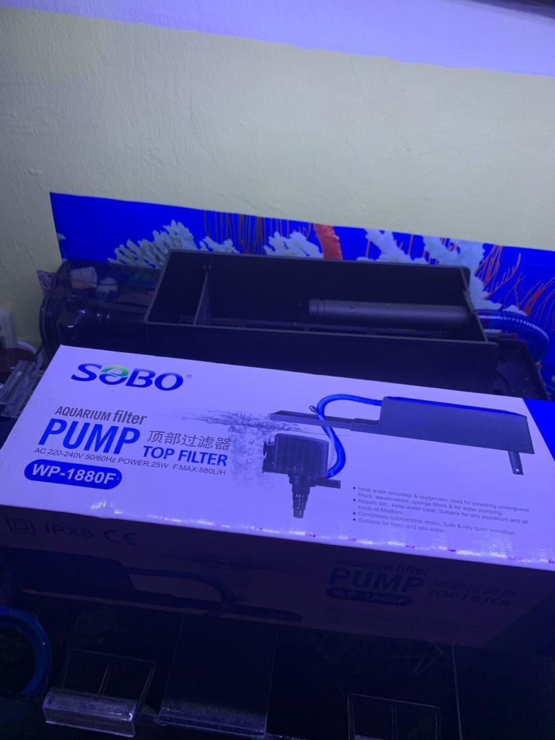 PRICE DROP !! SOBO TOP FILTER WP1880F FULL SET WITH FILTER, Pet
