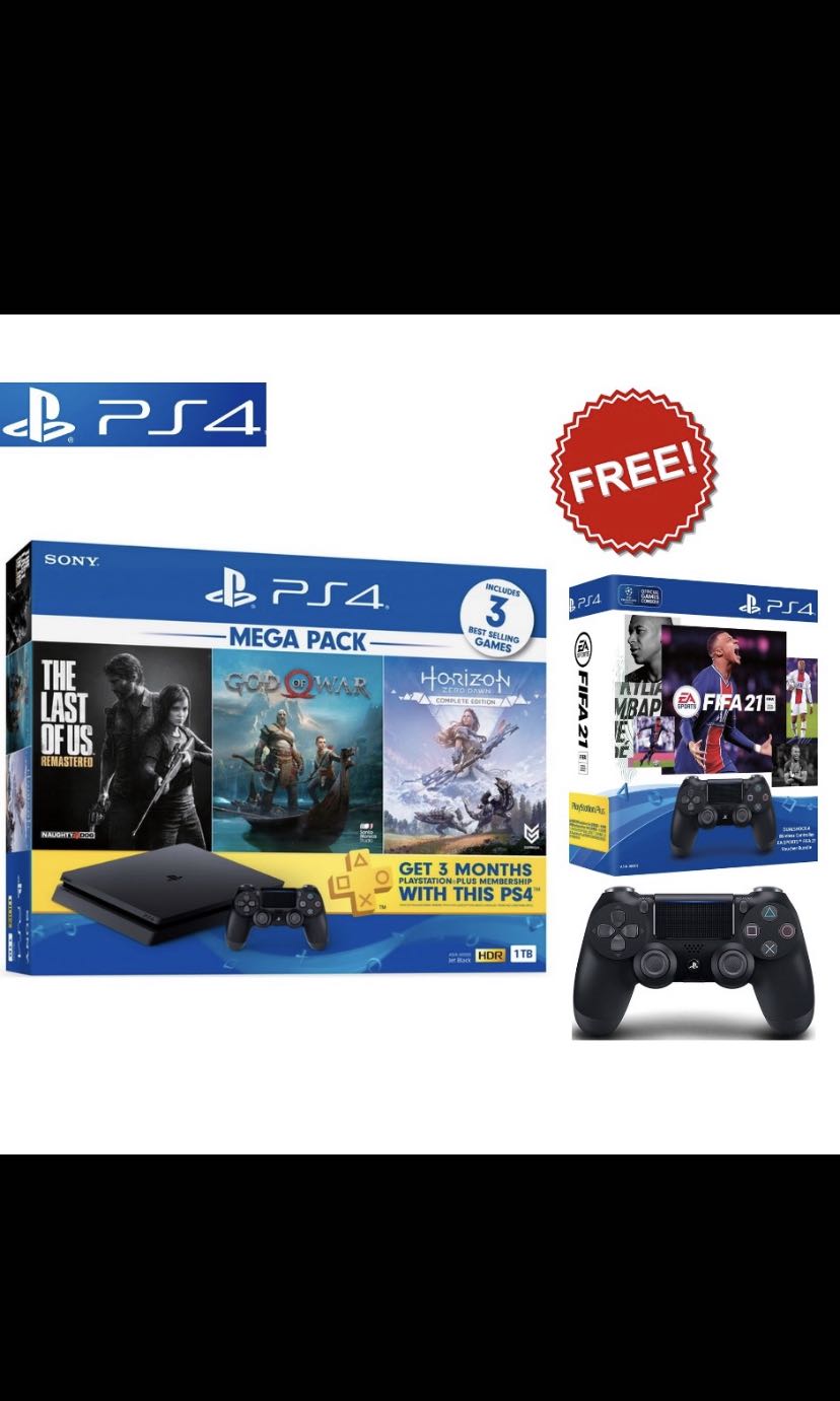 Ps4 Slim 1tb Bundle Pack Free 4 Games Plus 1 Console Video Gaming Video Games On Carousell