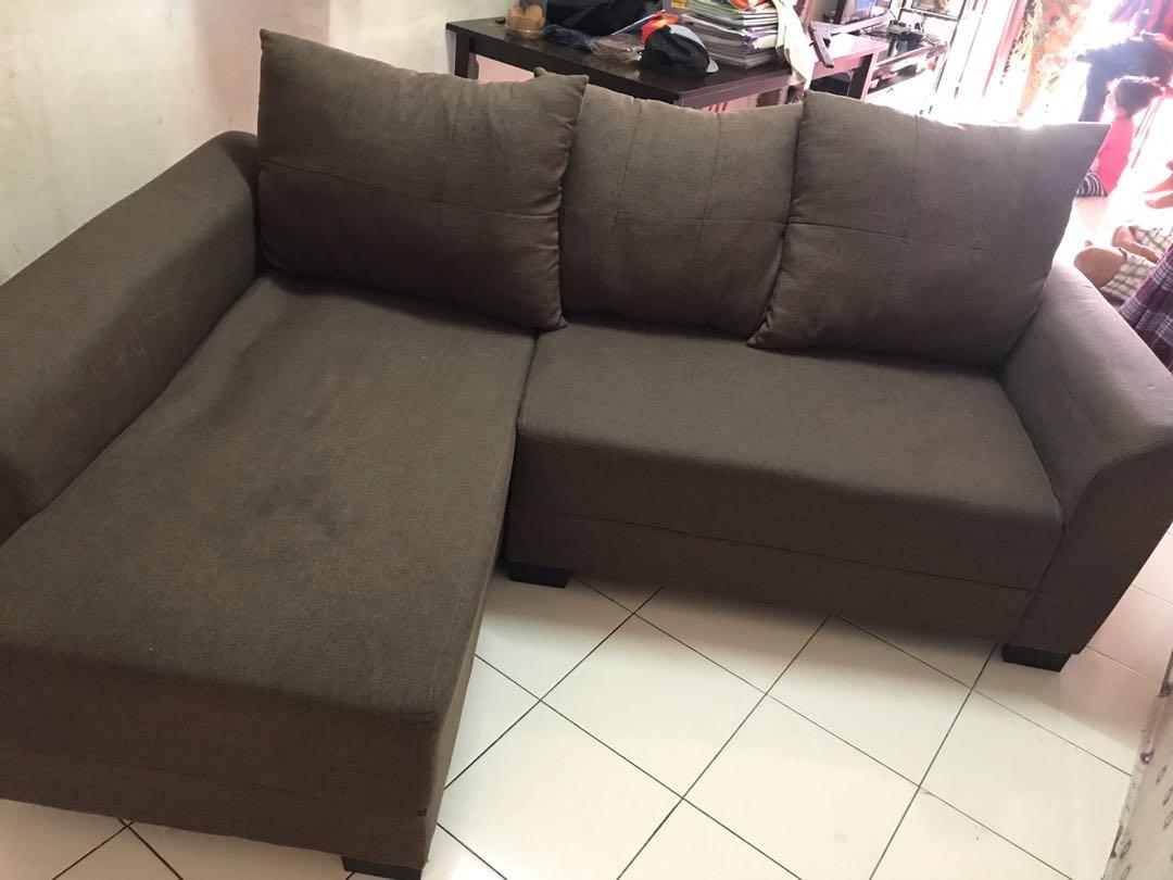 L shaped store couch second hand