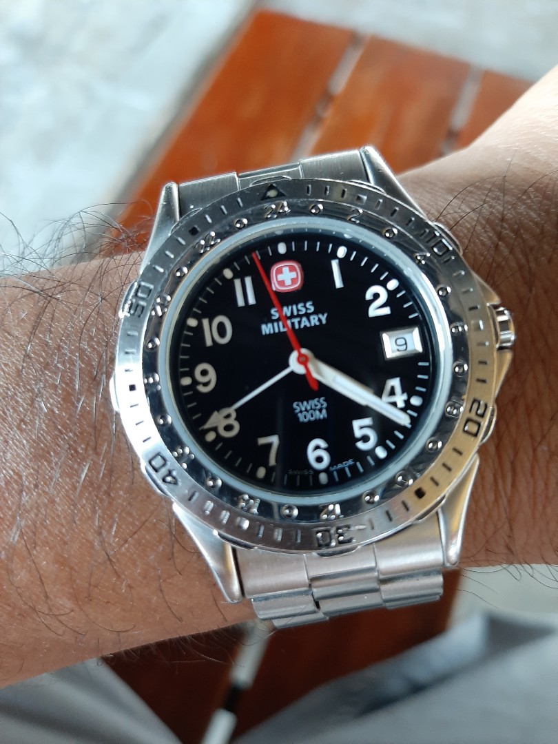 Swiss Military GMT Quartz Men's, Men's Fashion, Watches \u0026 Accessories,  Watches on Carousell
