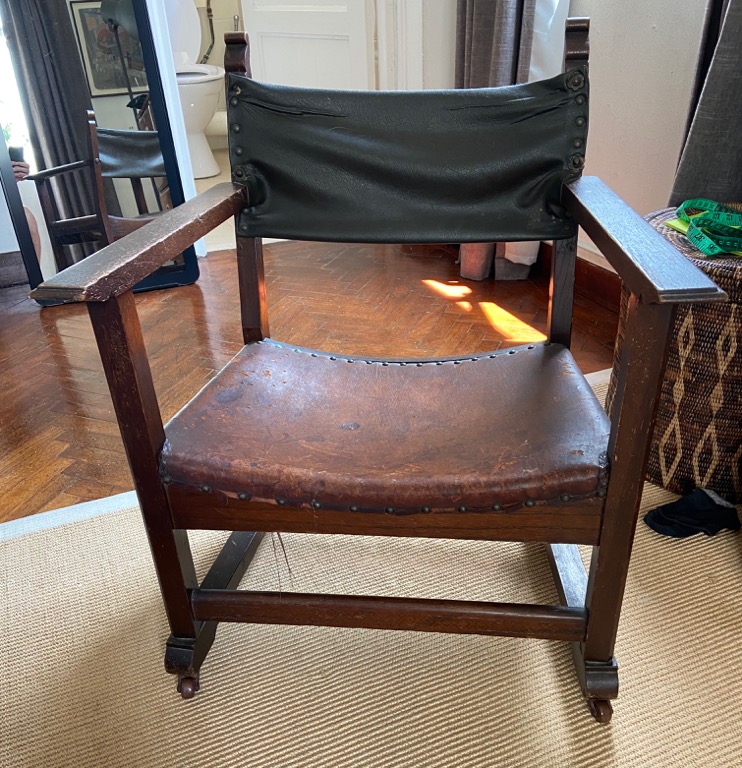 Antique wooden hotsell fireside chairs