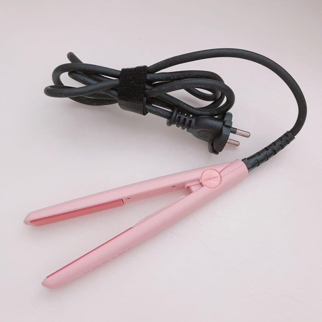 Vodana Pocket Mini Flat Iron Hair Straightener Pink Rose Beauty Personal Care Hair on Carousell