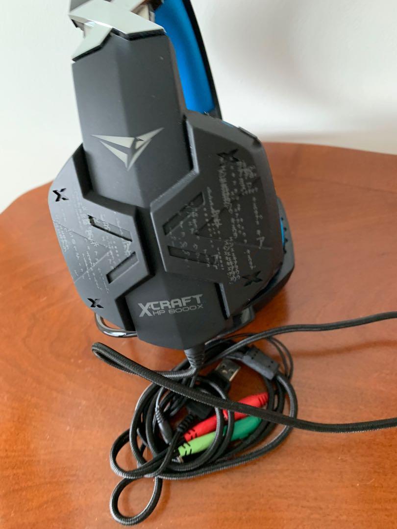 Xcraft gaming headset, Audio, Headphones & Headsets on Carousell