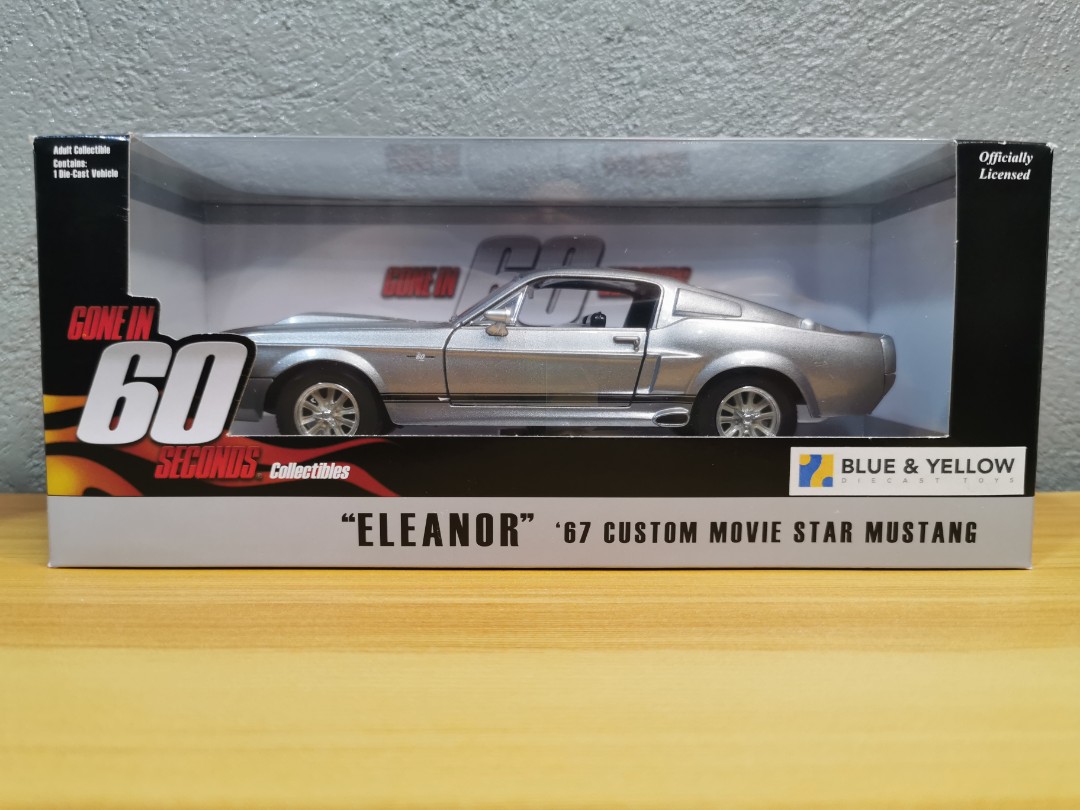 1 24 1967 Ford Mustang Eleanor Diecast Scale Model Toy Car Color