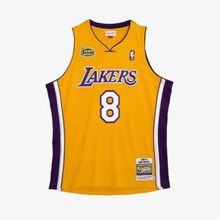 [現貨][全新連吊] Brand New Mitchell & and Ness MN Kobe Bryant 2000 01 Los Angeles LA Lakers NBA Finals Authentic Home Jersey AU Size 44 Large not Nike Champion Pro Cut Swingman62938602376195110